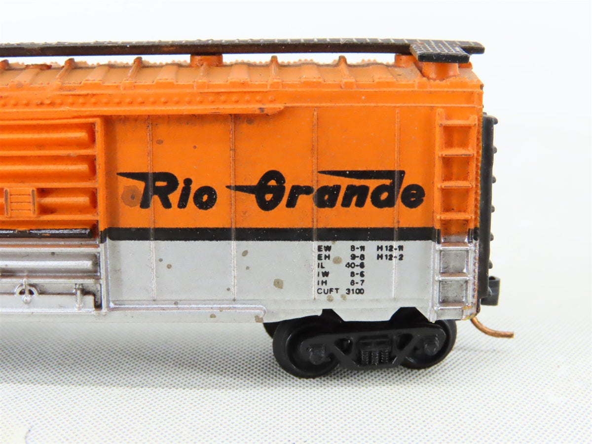 N Scale Bachmann D&amp;RGW Rio Grande 40&#39; Box Car #60066 - Custom Weathered