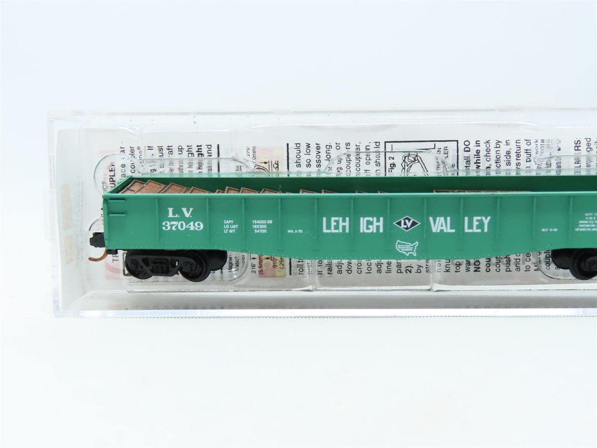 N Scale Micro-Trains MTL 04600380 LV Lehigh Valley 50&#39; Gondola #37049 w/ Load