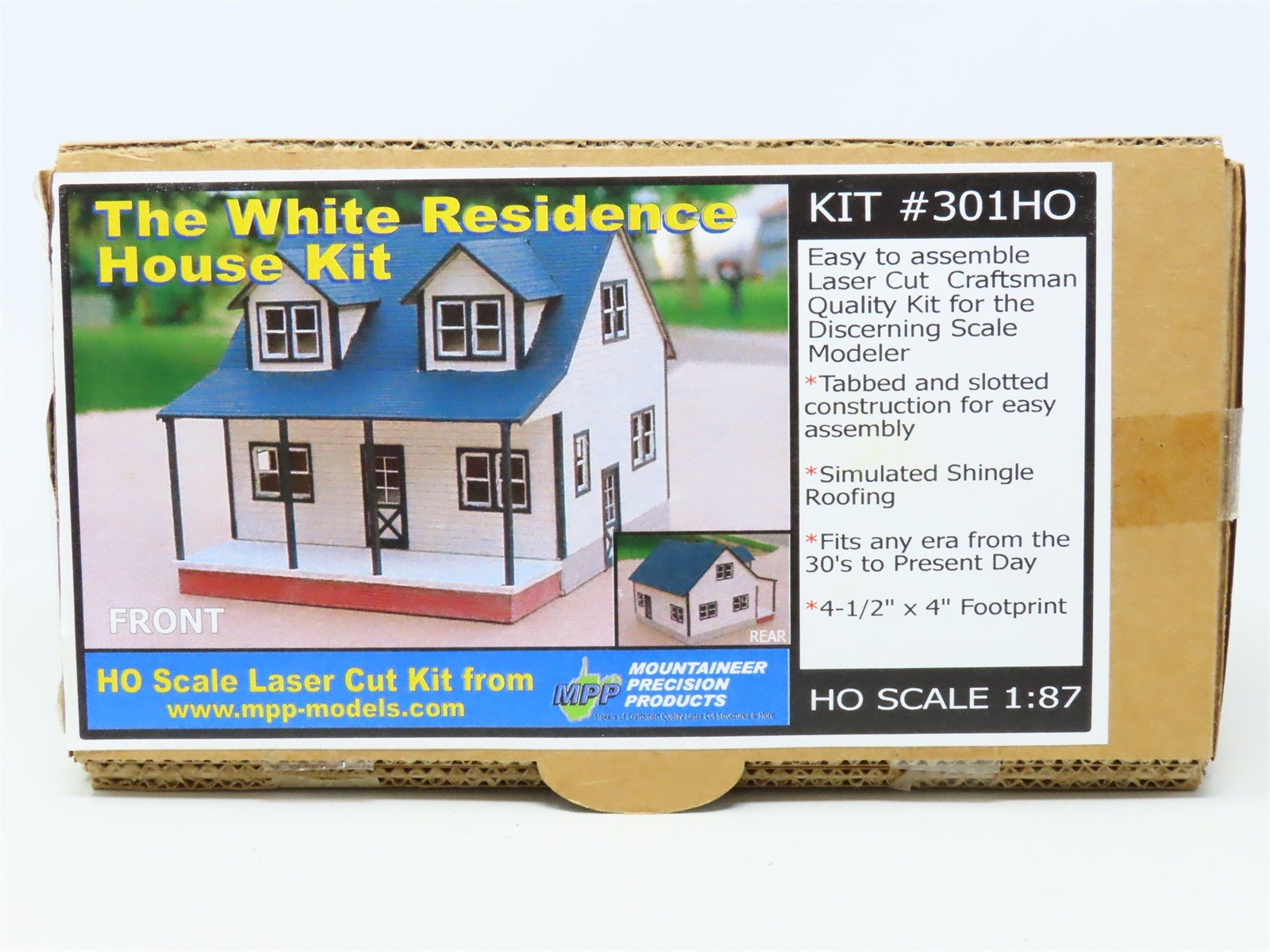 HO Scale MPP Mountaineer Precision Products Kit #301HO The White Residence House
