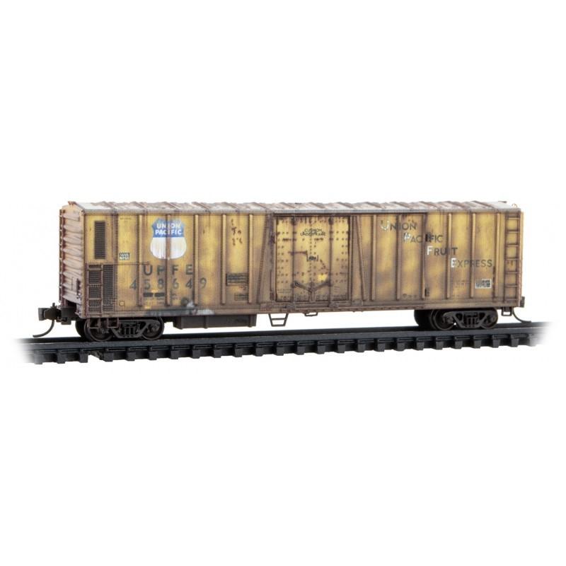 N Scale Micro-Trains MTL 98305067 UP Union Pacific 51&#39; Mech Reefer Set Weathered