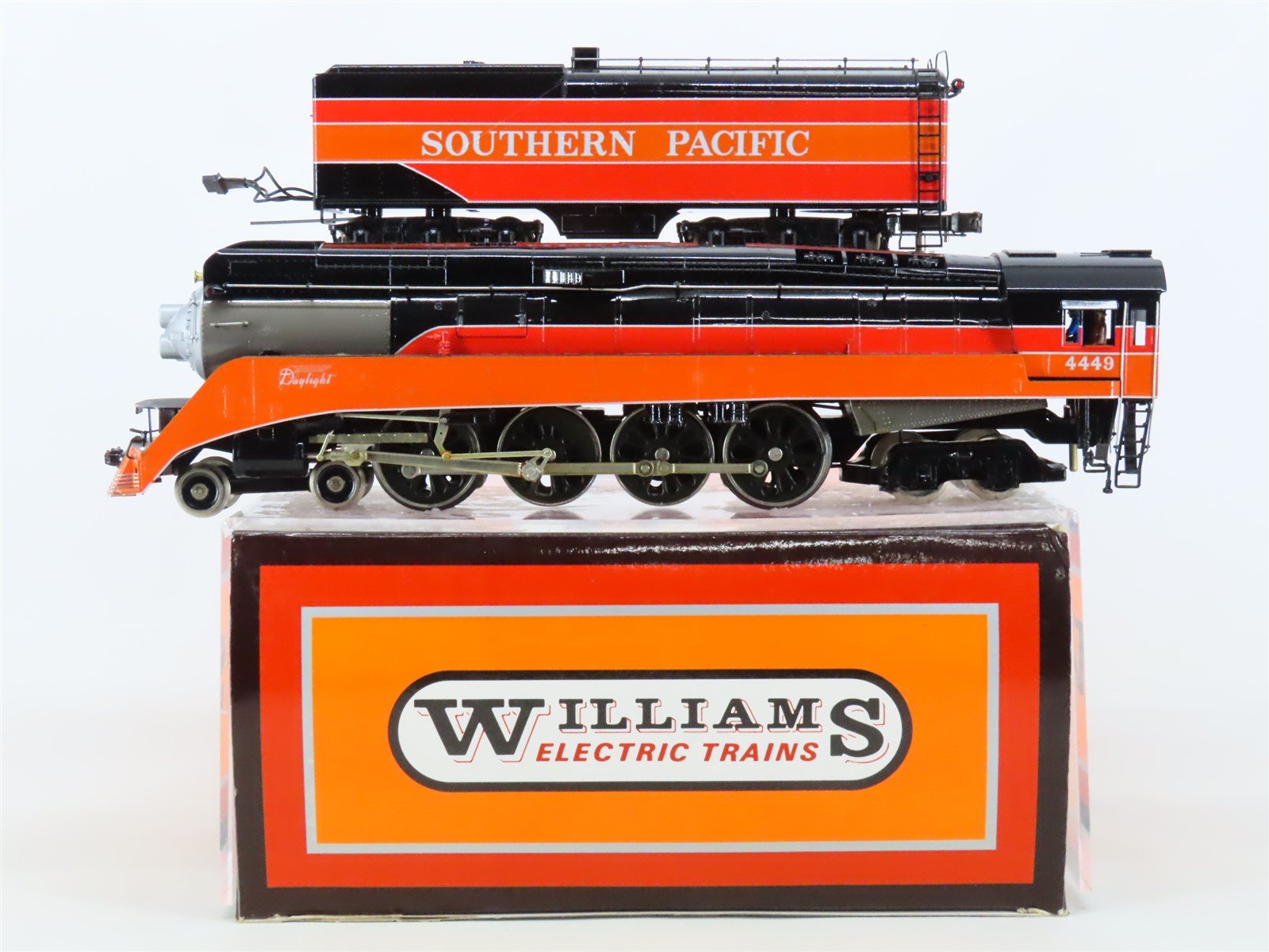 O 3-Rail Williams 5600 SP Southern Pacific "Daylight" 4-8-4 Steam #4449 BRASS