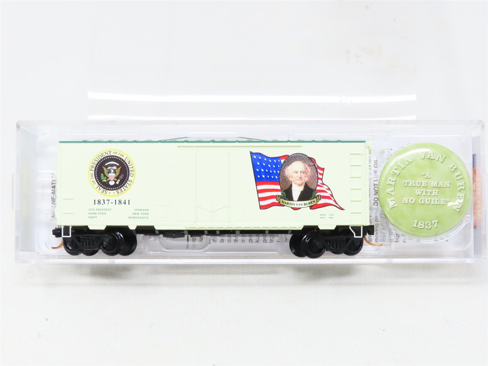 N Micro-Trains MTL 07400108 Martin Van Buren Presidential Box Car #1837-1841