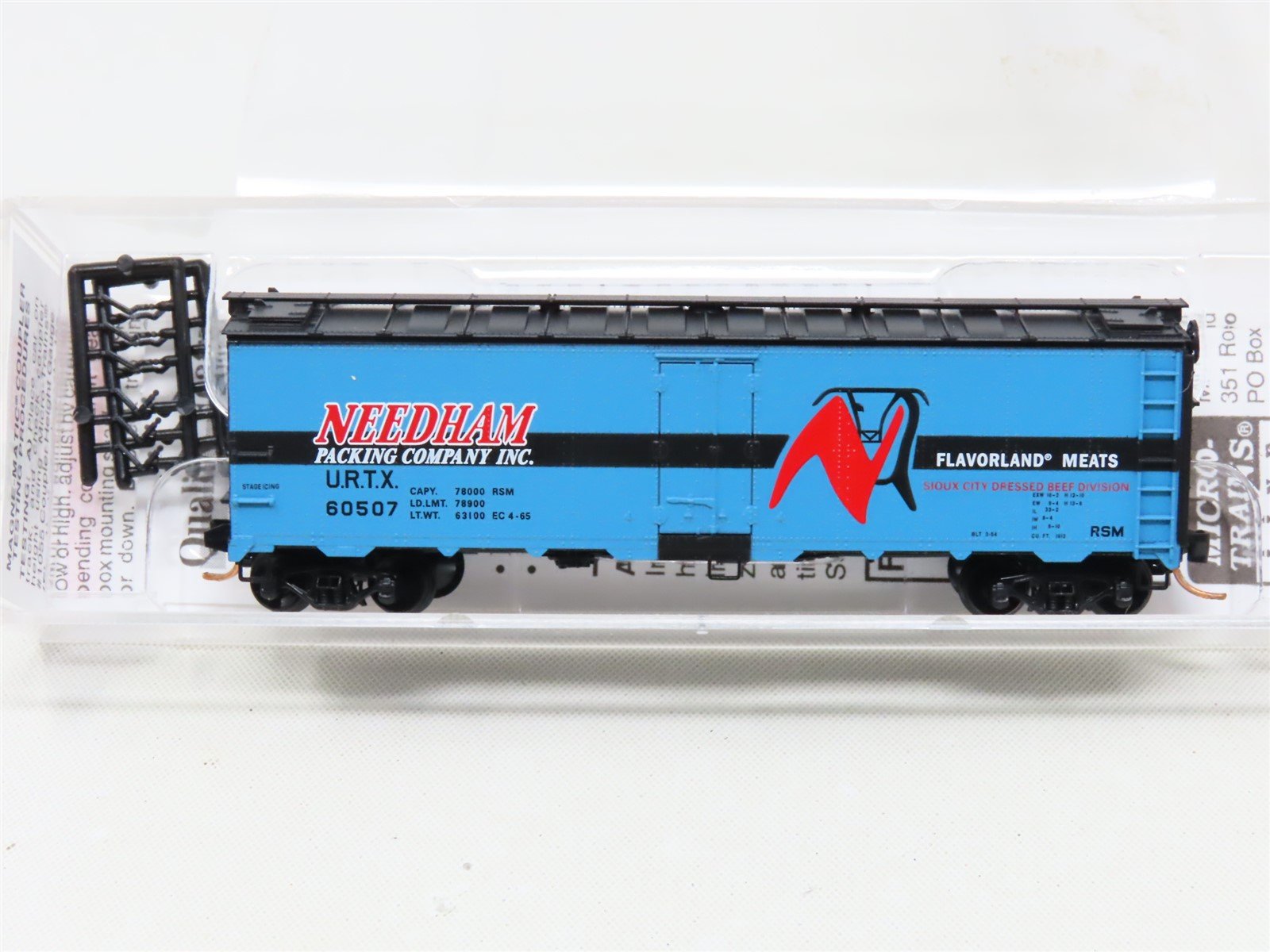 N Scale Micro-Trains MTL 05900140 URTX Needham Packing 40' Steel Reefer #60507