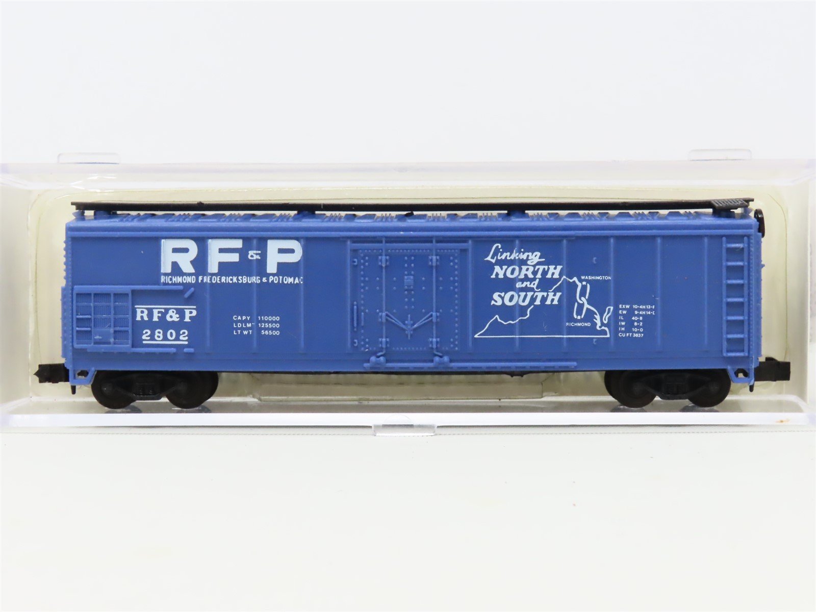 N Scale Life-Like 7717 RF&P Richmond Frederick & Potomac 50' Reefer #2802