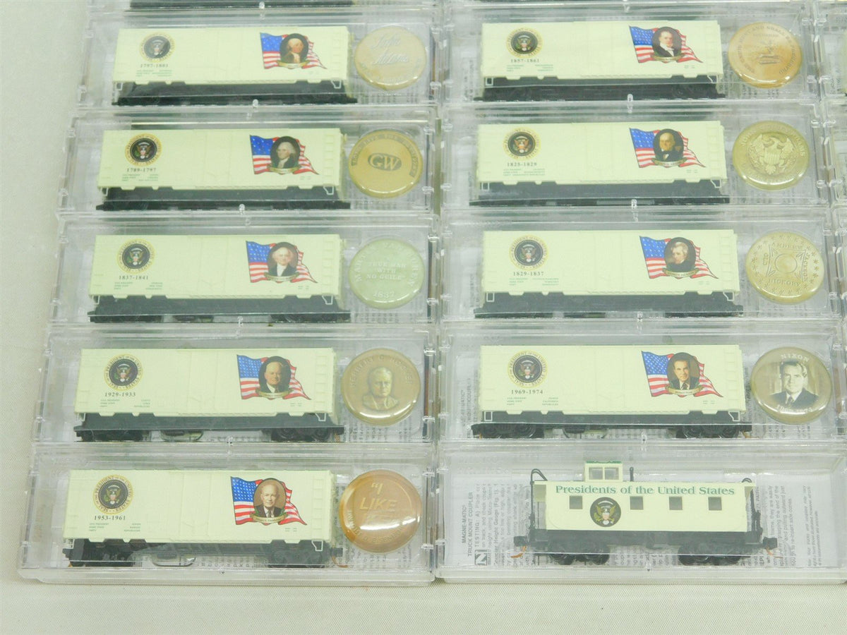 N Scale Micro-Trains MTL US Presidents Series Box Cars - 45 CAR SET w/ CABOOSE
