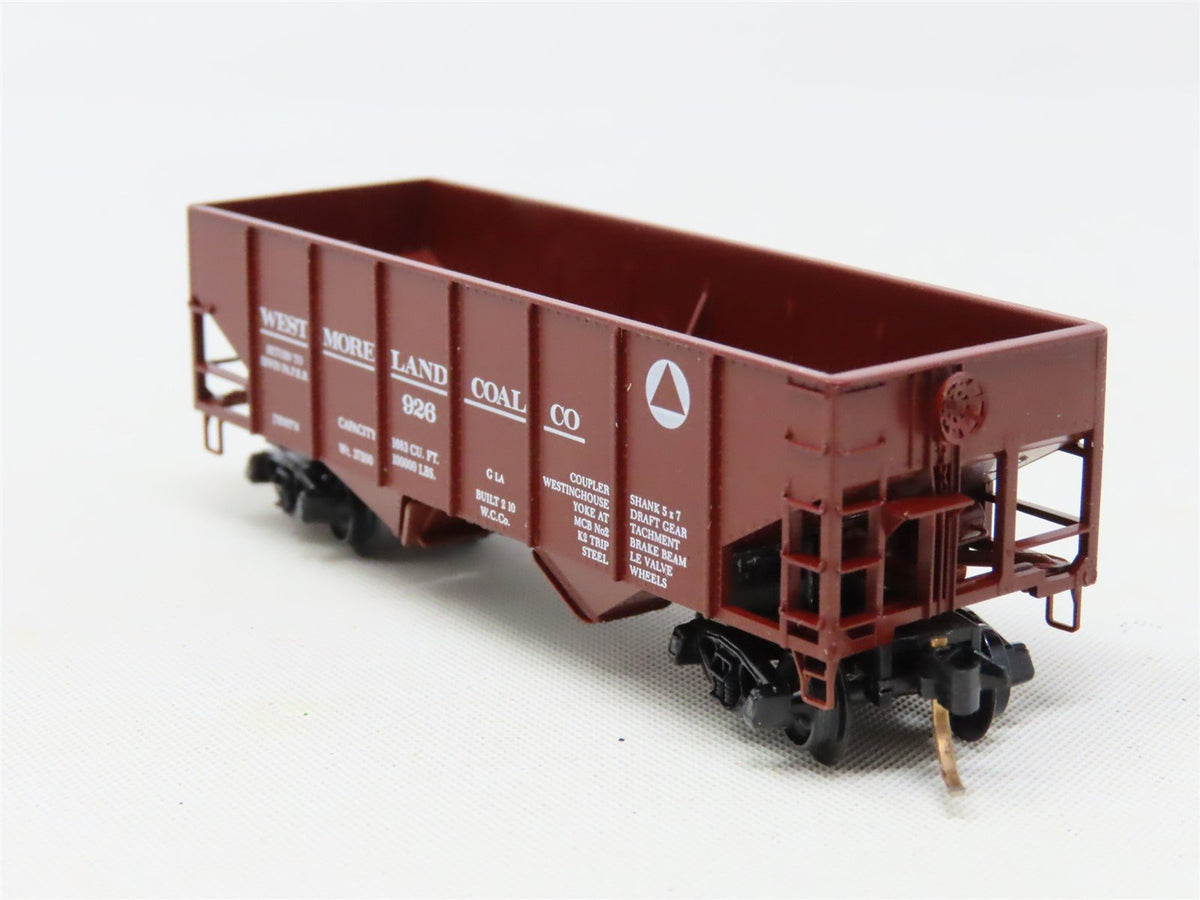 N Scale Kadee Micro-Trains MTL 56103 Westmoreland Coal 2-Bay Hopper #926