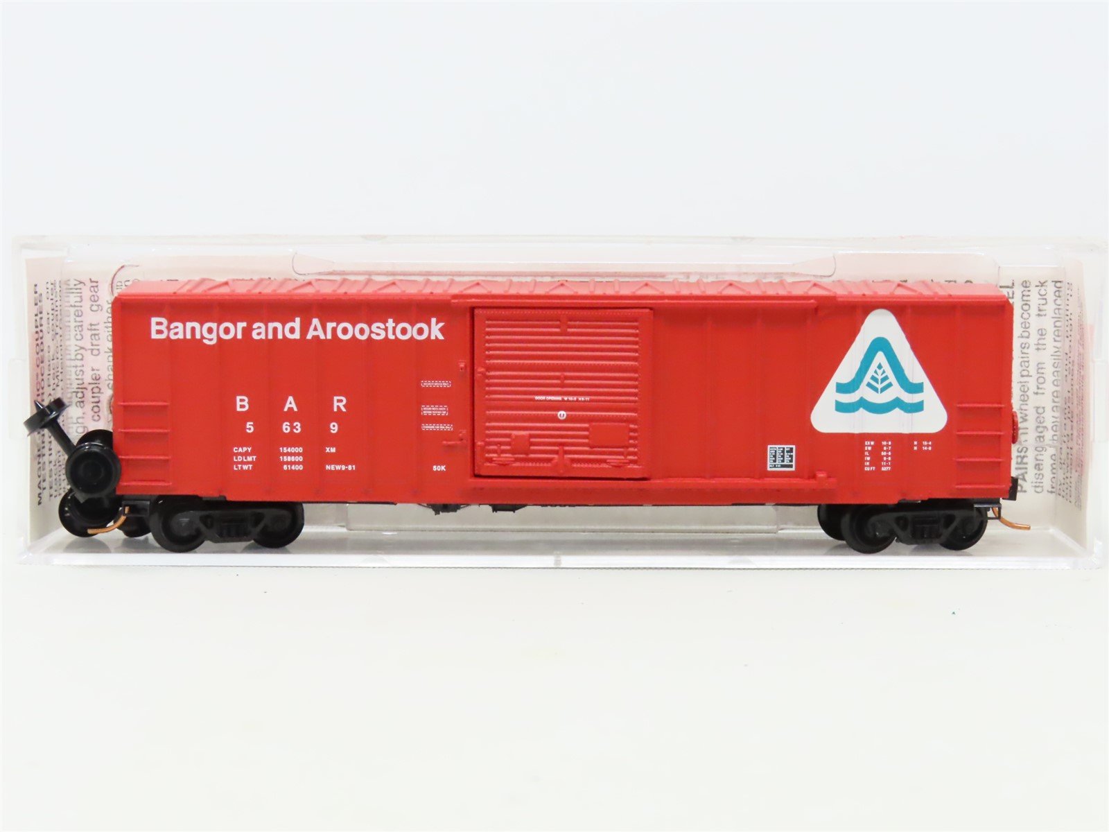 N Scale Micro-Trains MTL 25260 BAR Bangor & Aroostook 50' Box Car #5639
