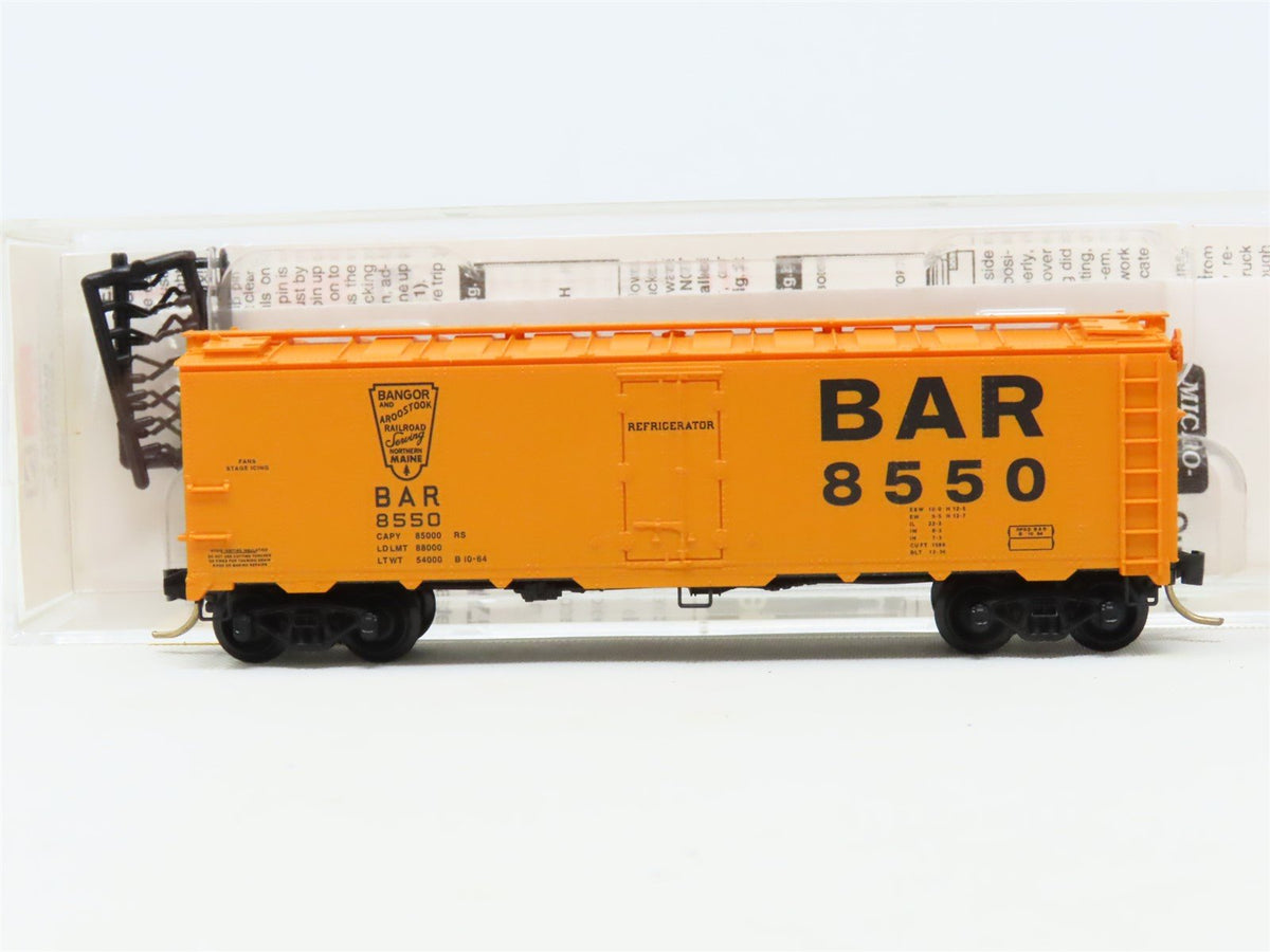 N Scale Micro-Trains MTL 59020 BAR Bangor &amp; Aroostook 40&#39; Steel Ice Reefer #8550