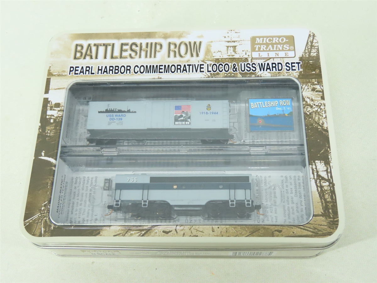 N Micro-Trains MTL 99321061 Battleship Row Pearl Harbor USS Ward &amp; FTB Diesel