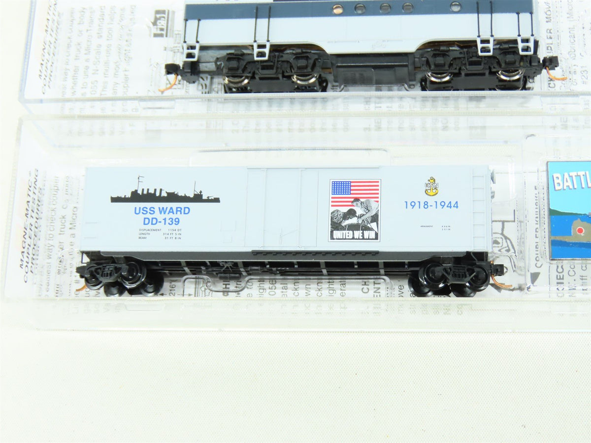 N Micro-Trains MTL 99321061 Battleship Row Pearl Harbor USS Ward &amp; FTB Diesel