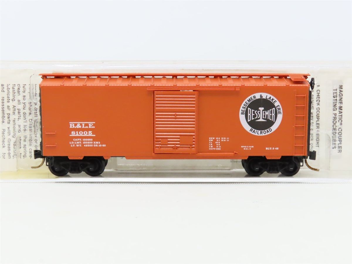 N Scale Micro-Trains MTL 20940 B&amp;LE Bessemer &amp; Lake Erie 40&#39; Box Car #81005