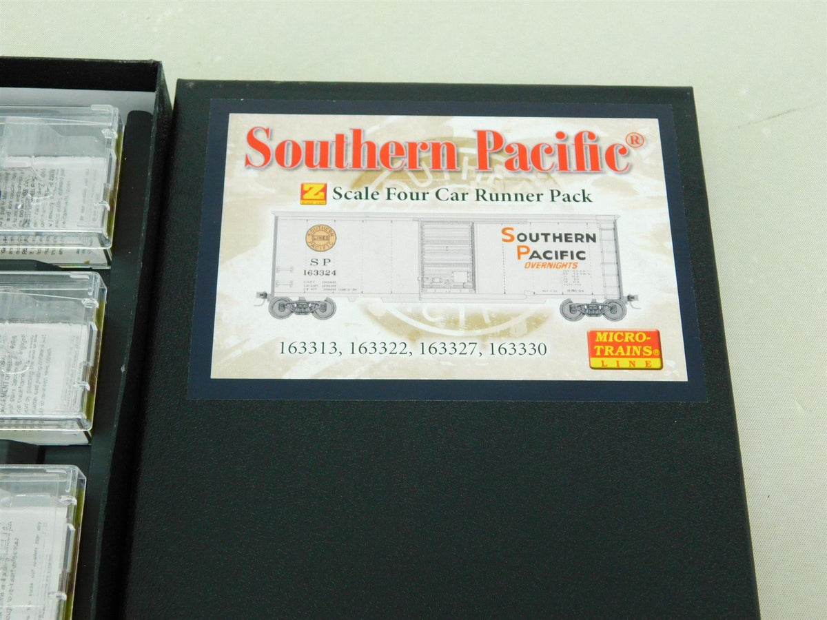 Z Scale Micro-Trains MTL 99400049 SP Southern Pacific Boxcar 4-Car Runner Pack