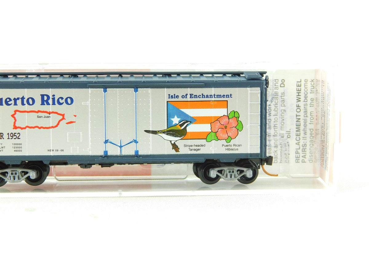 N Scale Micro-Trains MTL NSC 06-02 PR Puerto Rico 40&#39; Boxcar #1952