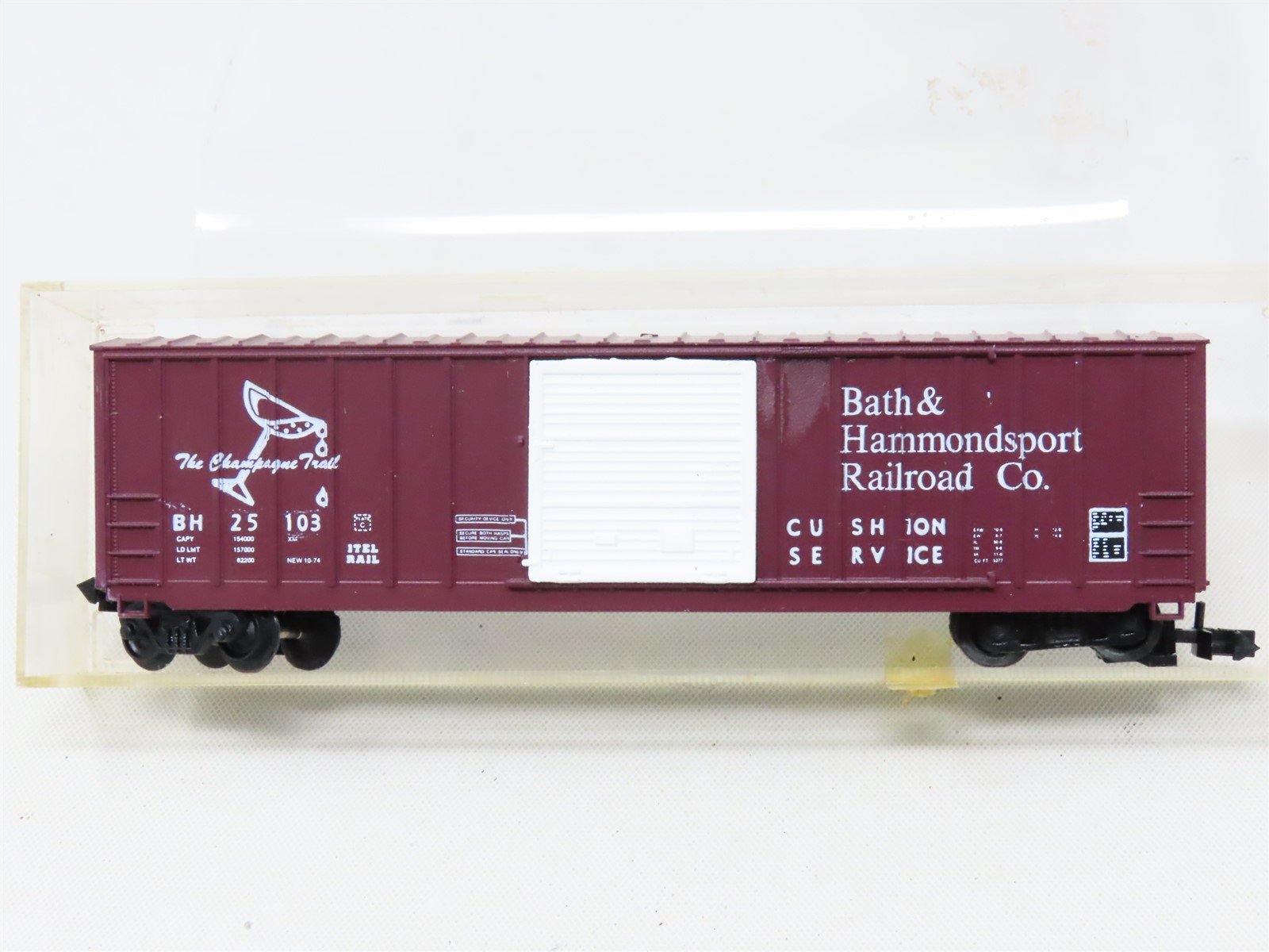 N Scale Roundhouse BH Bath & Hammondsport Single Door Box Car #25103