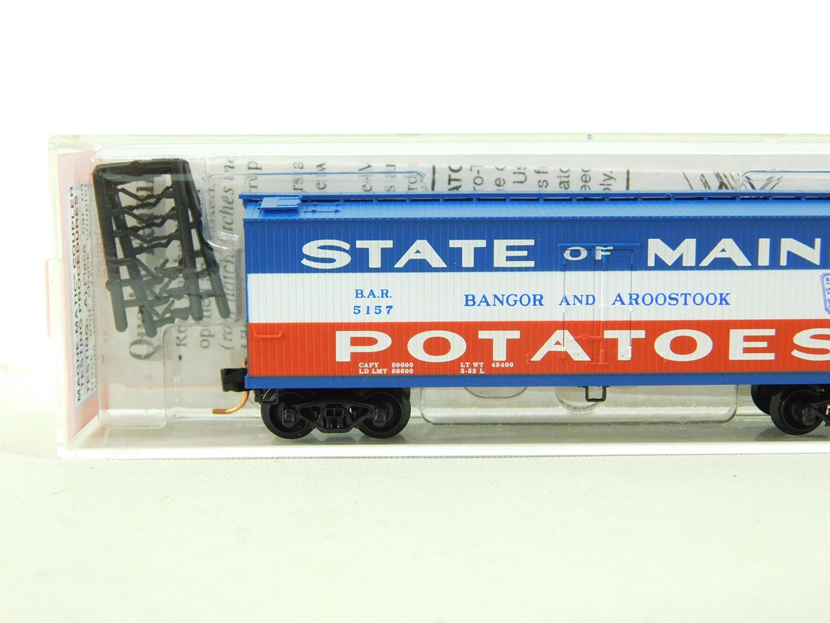 N Scale Micro-Trains MTL NSC 5-04 BAR State Of Maine Potatoes 40&#39; Boxcar #5157