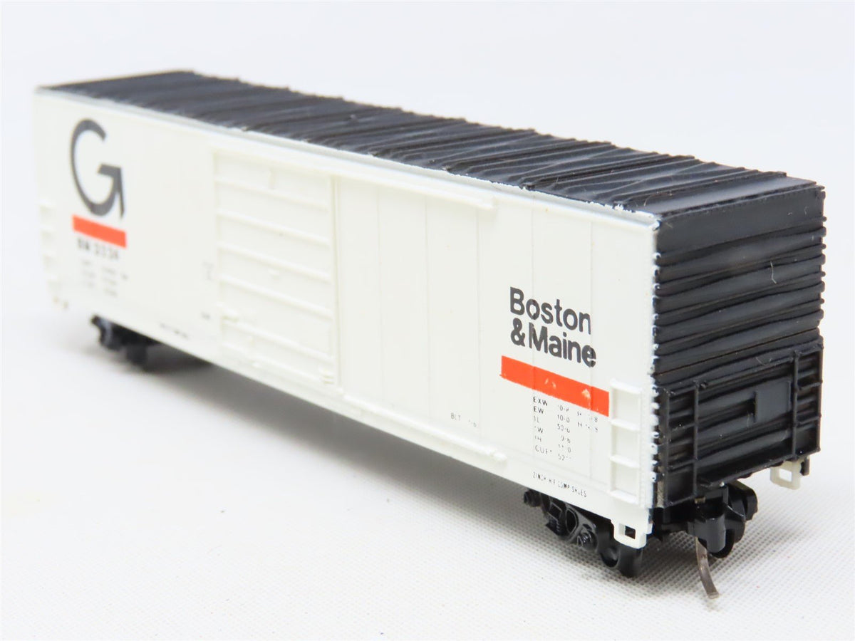 N Scale Life-Like Bev-Bel 4425-3 BM Boston &amp; Maine 50&#39; Single Door Box Car #3224