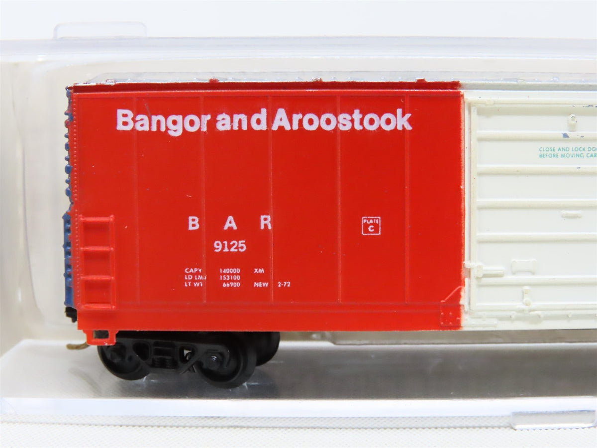 N Scale Life-Like 7731 BAR Bangor &amp; Aroostook 50&#39; Single Door Box Car #9125
