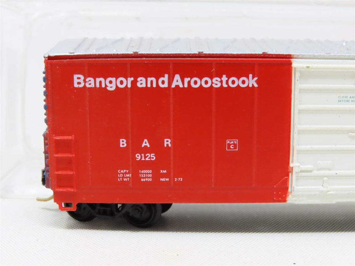 N Scale Life-Like 7731 BAR Bangor &amp; Aroostook 50&#39; Single Door Box Car #9125