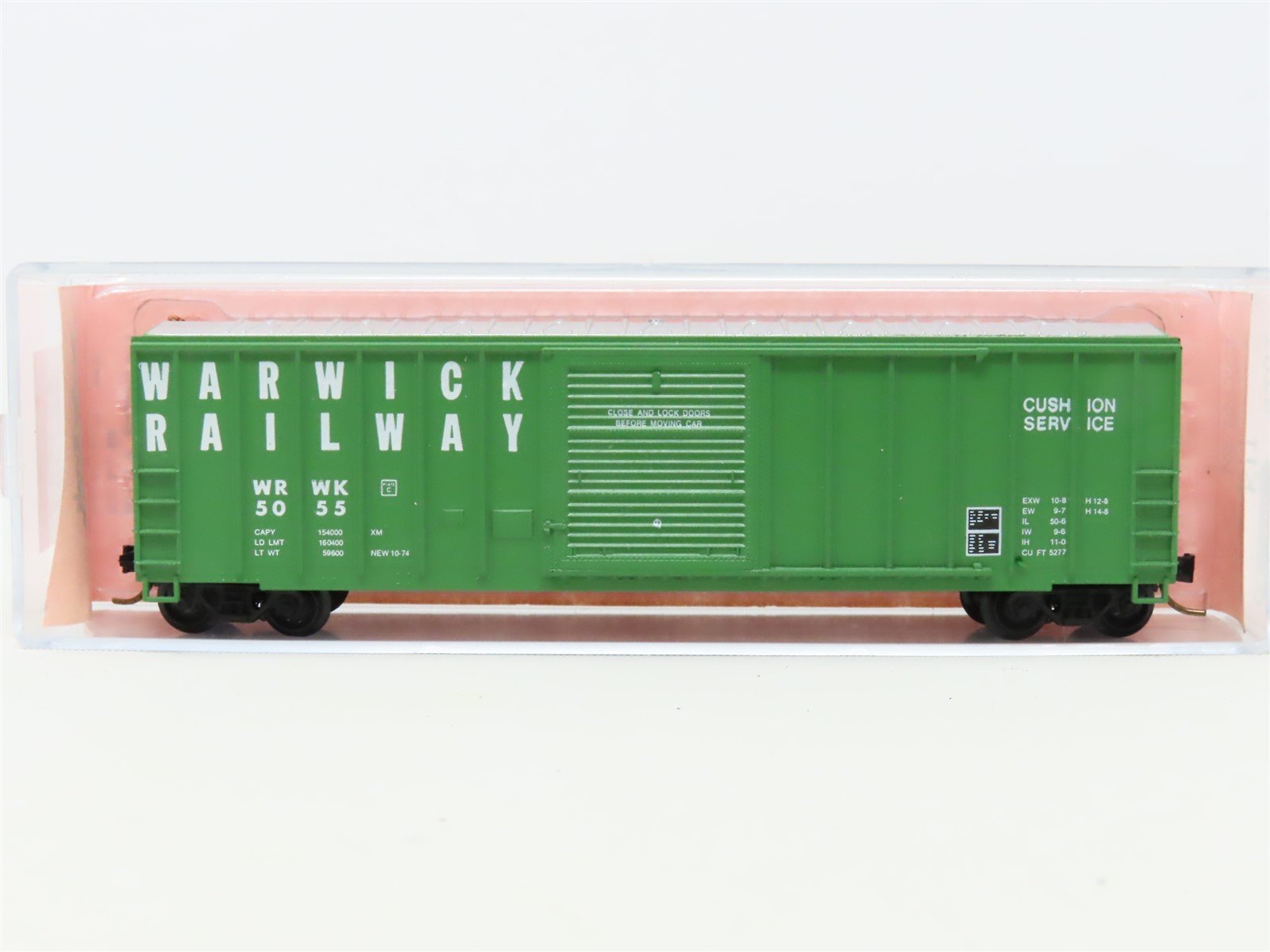 N Scale Roundhouse 8261 BWRWK Warwick Railway Single Door Box Car #5055