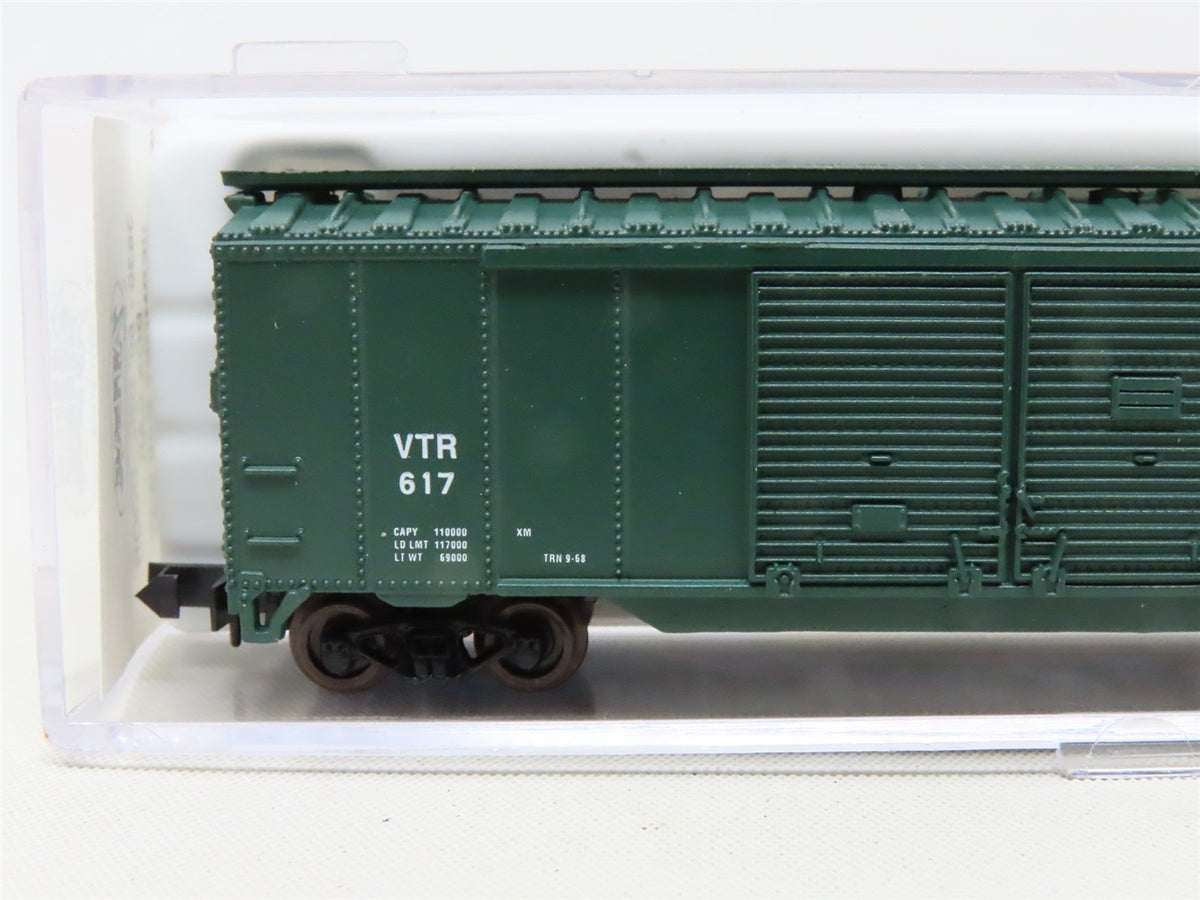 N Scale Atlas 3630 VTR Vermont Railway 50&#39; Double Door Box Car #617