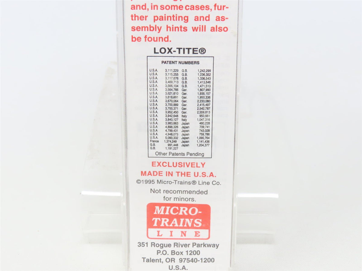 N Scale Micro-Trains MTL 53040 TCAX Centex 60&#39; 8&quot; Bulkhead Flat Car #700006