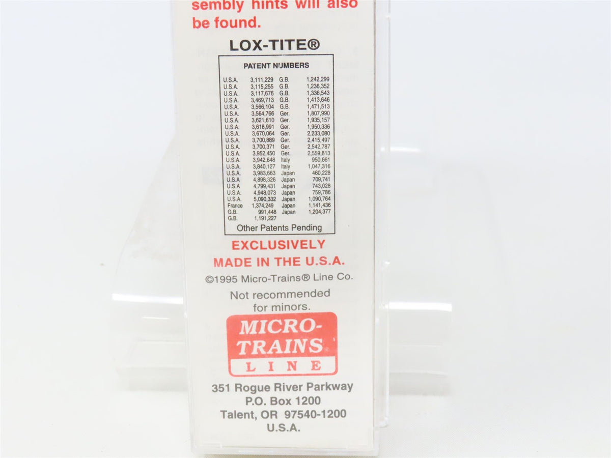 N Scale Micro-Trains MTL 53020 TTZX Trailer Train 60&#39; 8&quot; Bulkhead Flat Car 86090