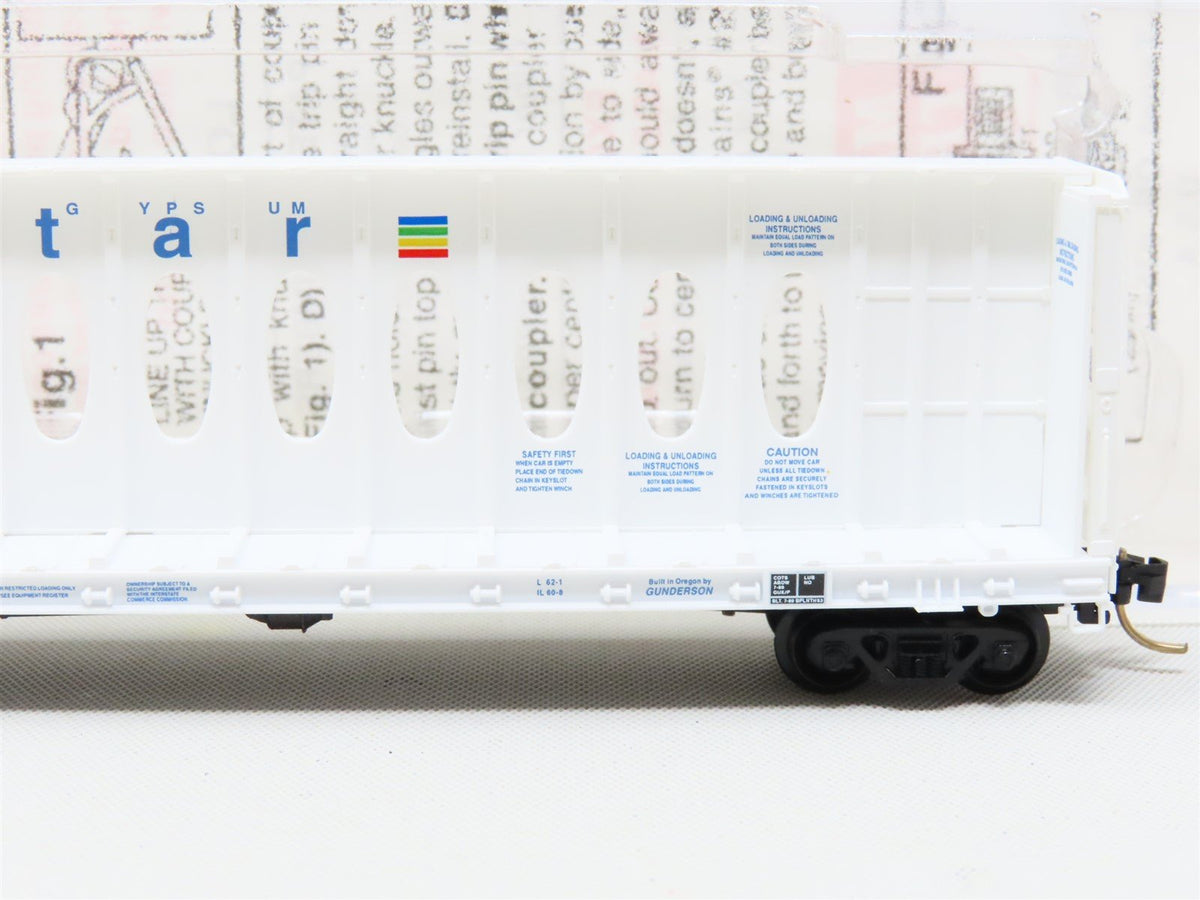 N Scale Micro-Trains MTL 53510 GBRX Domtar Gypsum 60&#39; 8&quot; Flat Car #9020