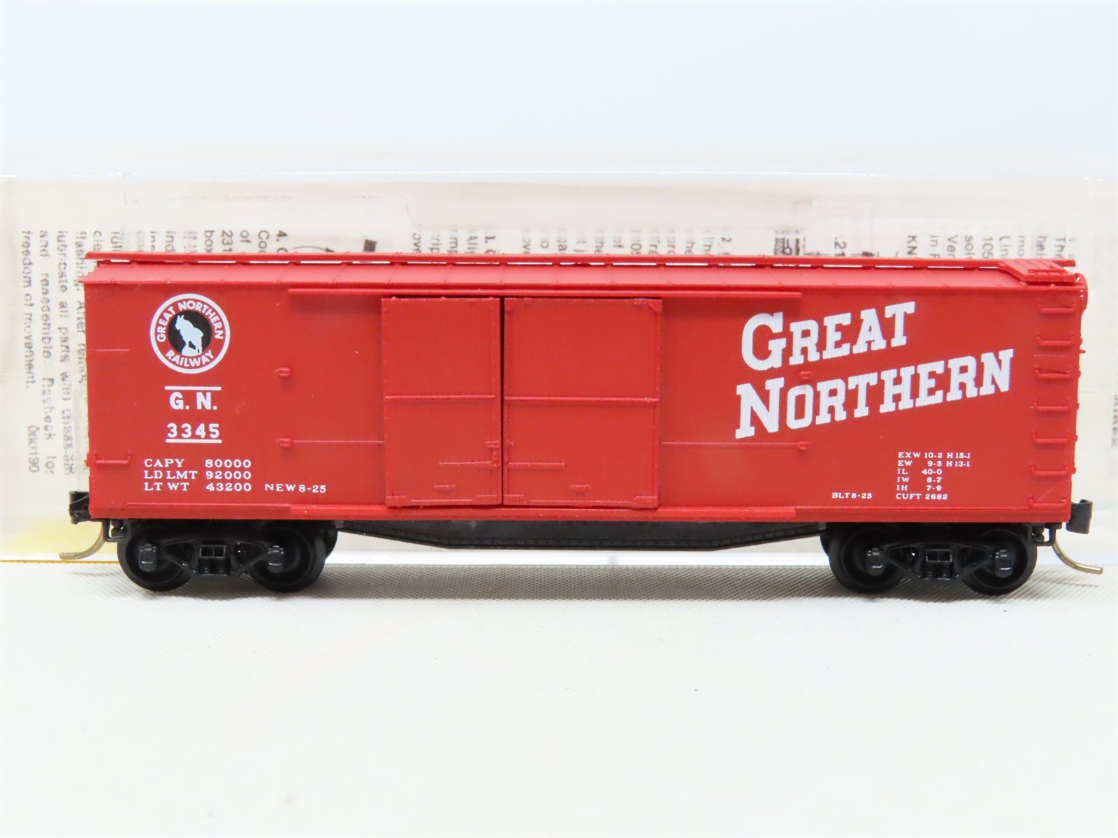 N Scale Micro-Trains MTL #43040 GN Great Northern 40' Wood Box Car #3345