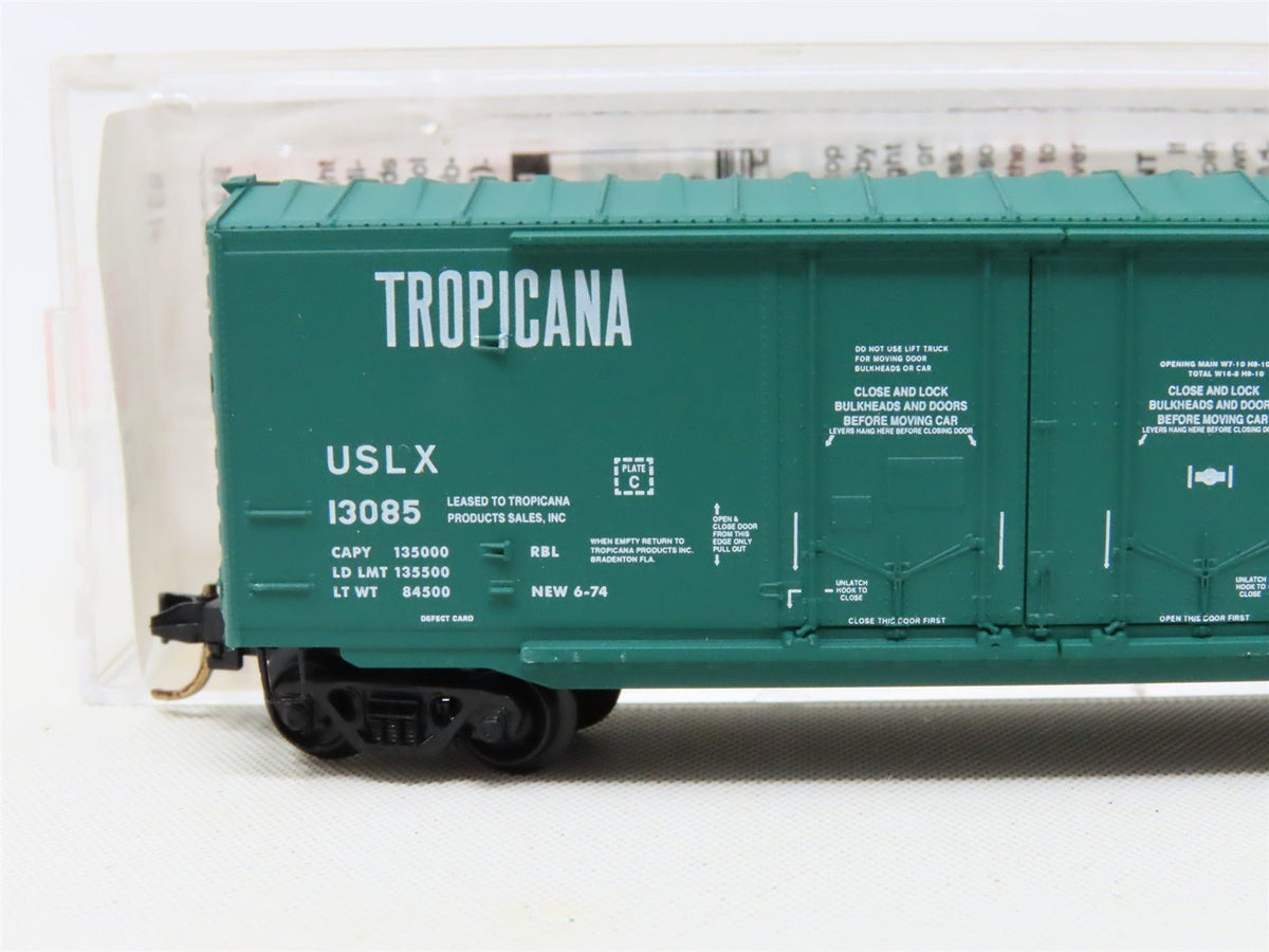 N Scale Micro-Trains MTL 75040 USLX Tropicana 50&#39; Plug Door Box Car #13085