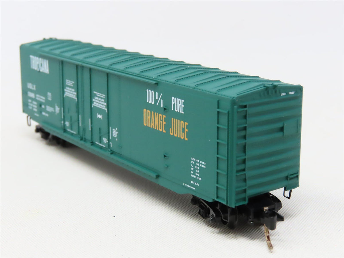 N Scale Micro-Trains MTL 75040 USLX Tropicana 50&#39; Plug Door Box Car #13085