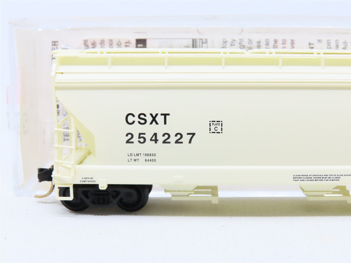 N Scale Micro-Trains MTL 94060 CSXT 3-Bay Covered Hopper #254227