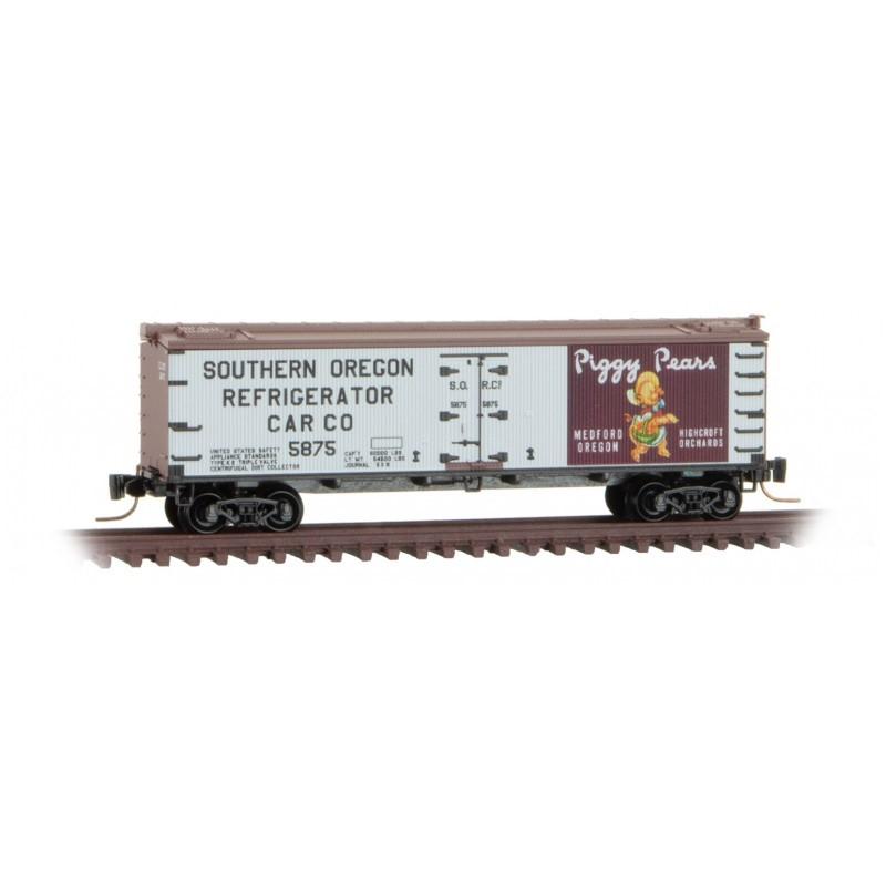 Z Scale Micro-Trains MTL 51800851 SORC MT&amp;L &quot;Piggy Pears&quot; 40&#39; Wood Reefer #5875