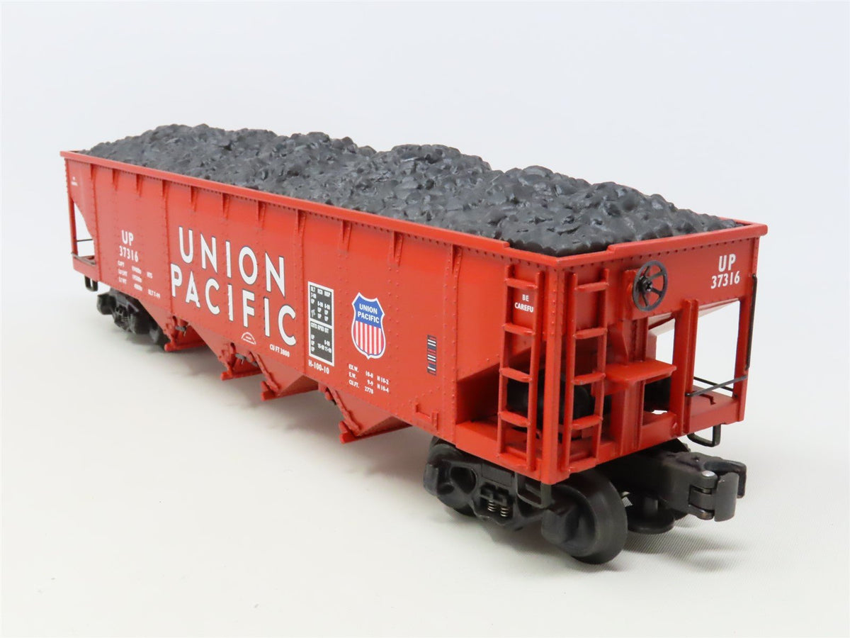 O Gauge 3-Rail K-Line K623-2113 UP Union Pacific 4-Bay Hopper #37316 w/Load