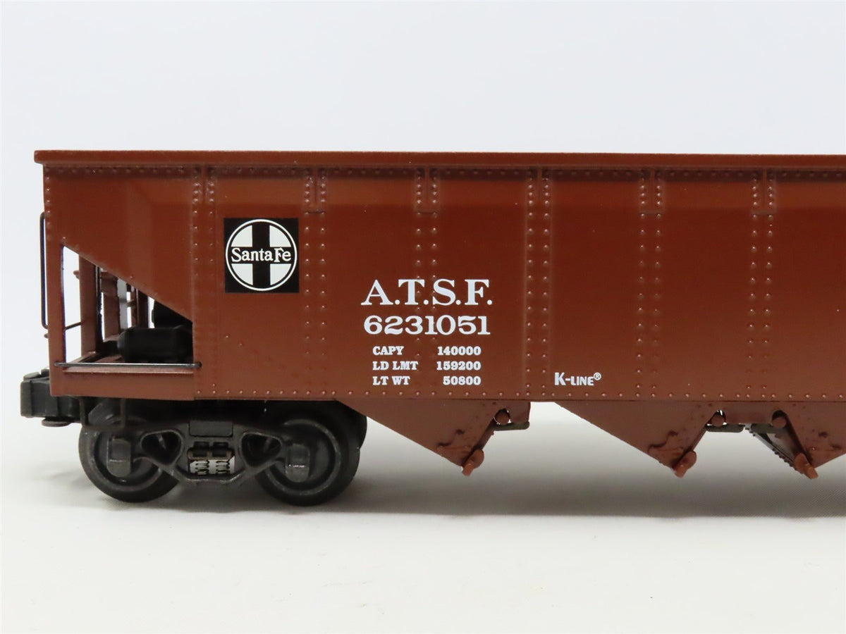 O Gauge 3-Rail K-Line K623-1051 ATSF Santa Fe 4-Bay Open Hopper #6231051