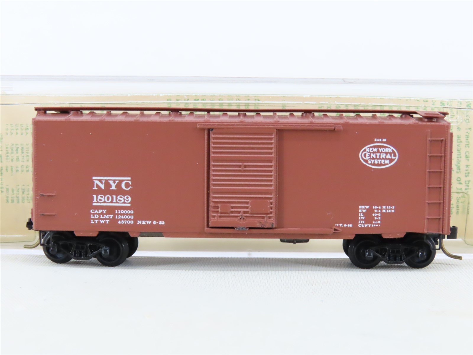 N Kadee Micro-Trains MTL 20047 NYC New York Central 40' Box Car - Blue Label