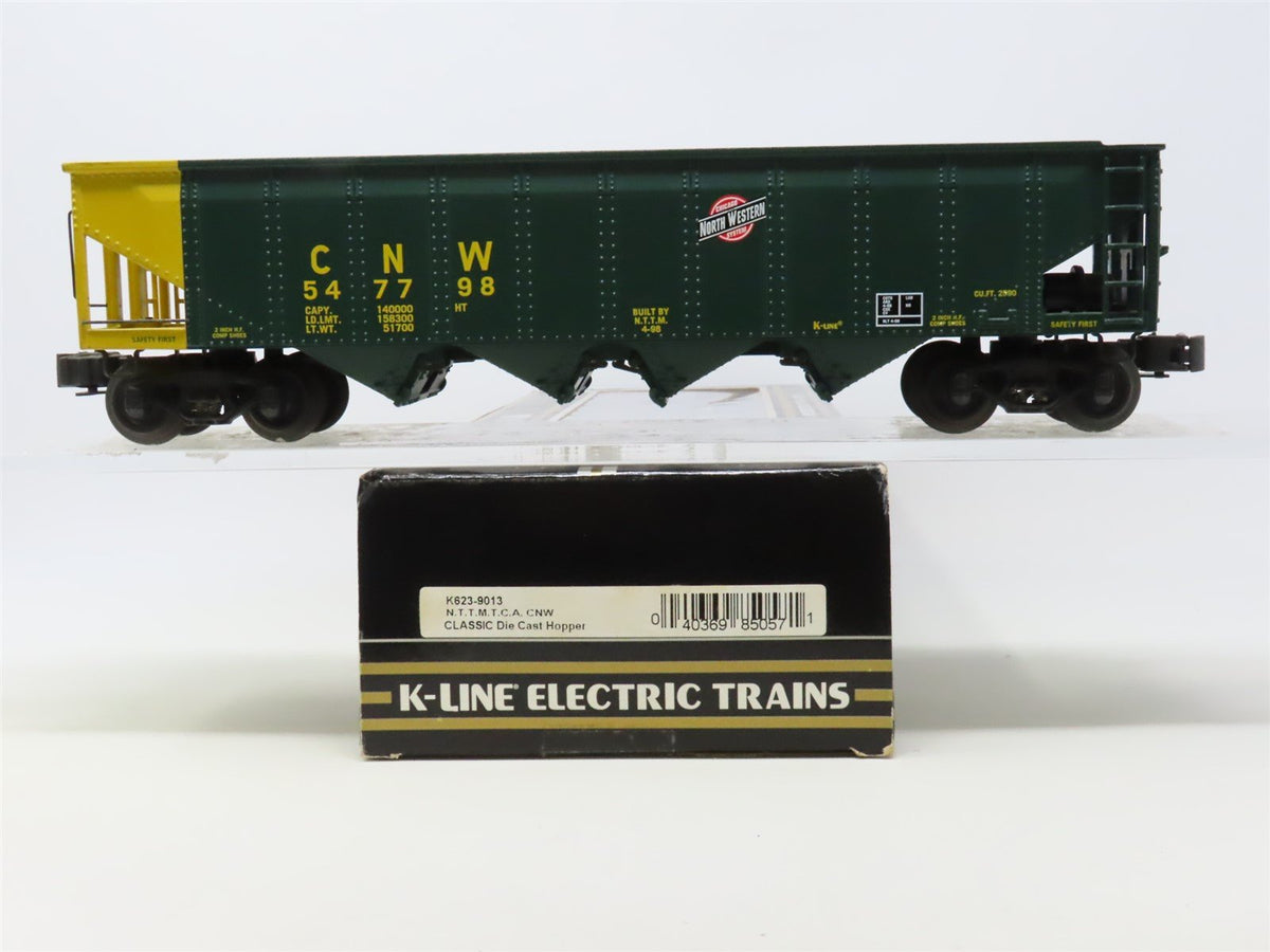 O Gauge 3-Rail K-Line K623-9013 CNW Chicago &amp; North Western 4-Bay Hopper #547798