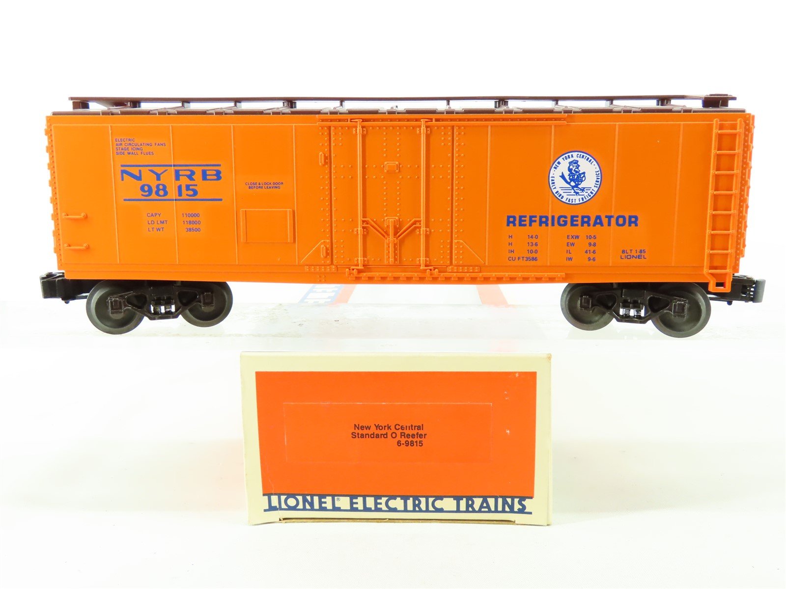 O Gauge 3-Rail Lionel 6-9815 NYRB New York Central Reefer Car #9815