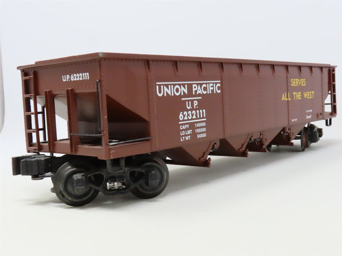 O Gauge 3-Rail K-Line K623-2111 UP Union Pacific 4-Bay Open Hopper #6232111