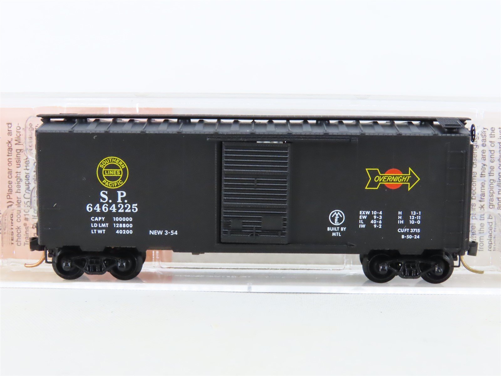 N Scale Micro-Trains MTL 6464-225 SP Southern Pacific Overnight Box Car #6464225