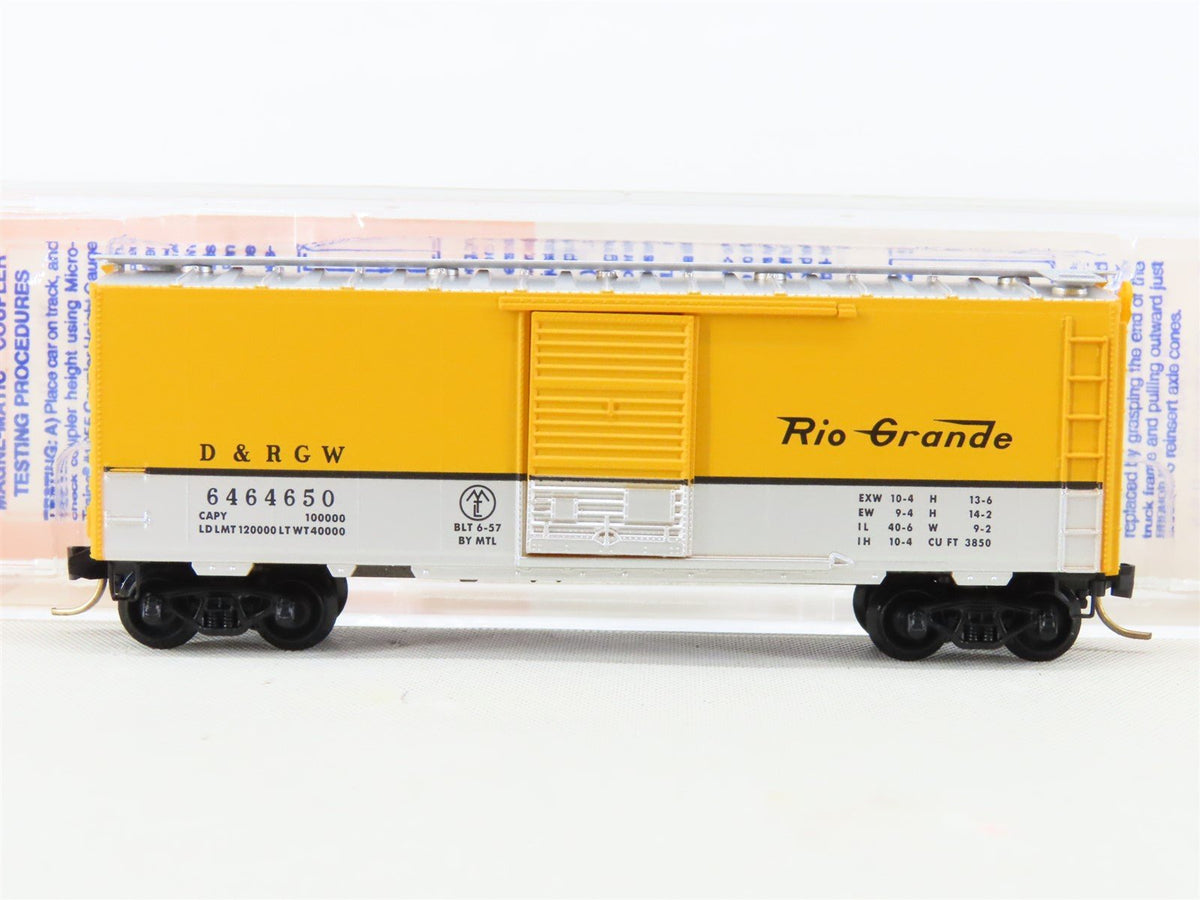 N Scale Micro-Trains MTL 6464-650 D&amp;RGW Rio Grande Box Car #6464650