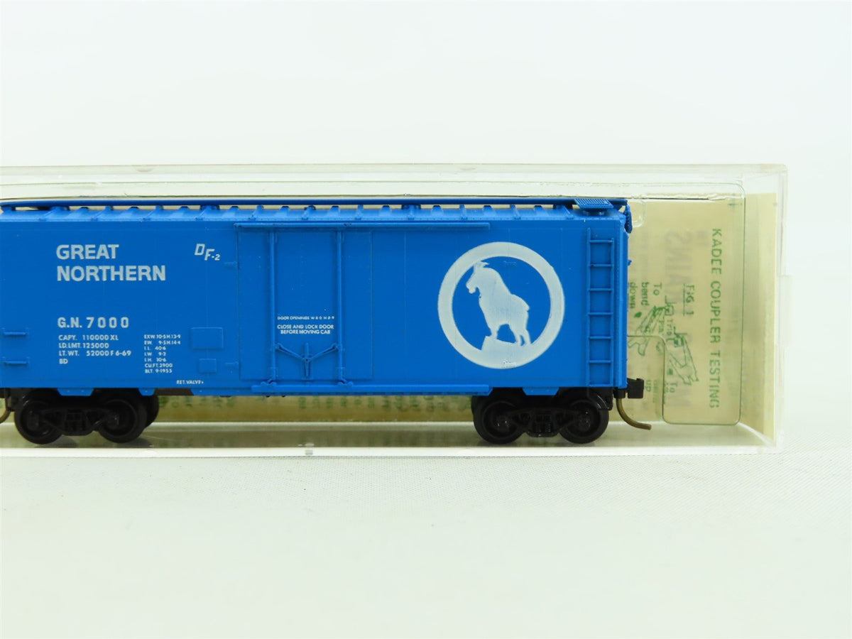 N Kadee Micro-Trains MTL 21190 GN &quot;Big Sky Blue&quot; 40&#39; Box Car #7000 - Blue Label