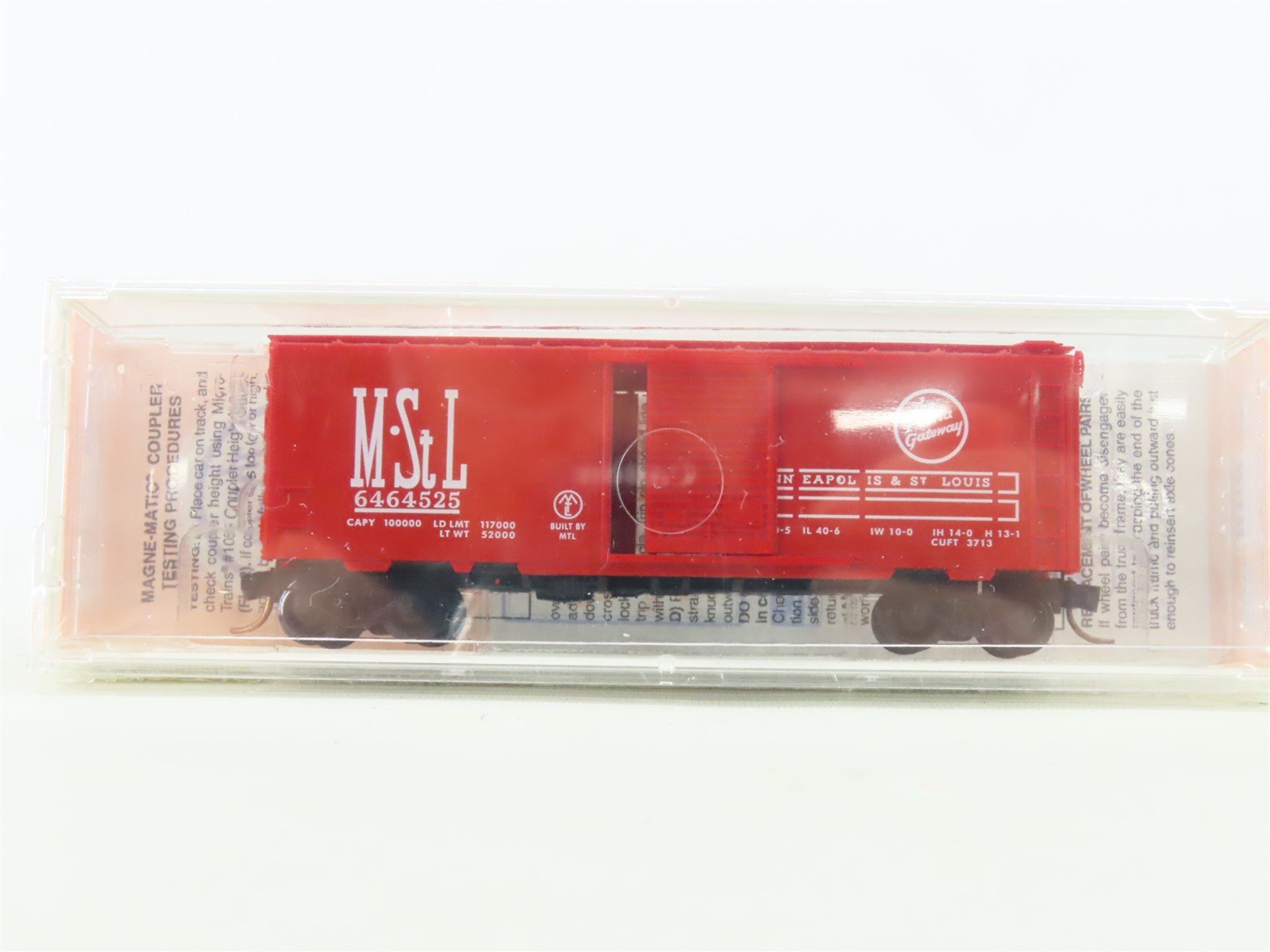 N Micro-Trains MTL 6464-525 M&STL "The Peoria Gateway" Box Car #6464525 SEALED