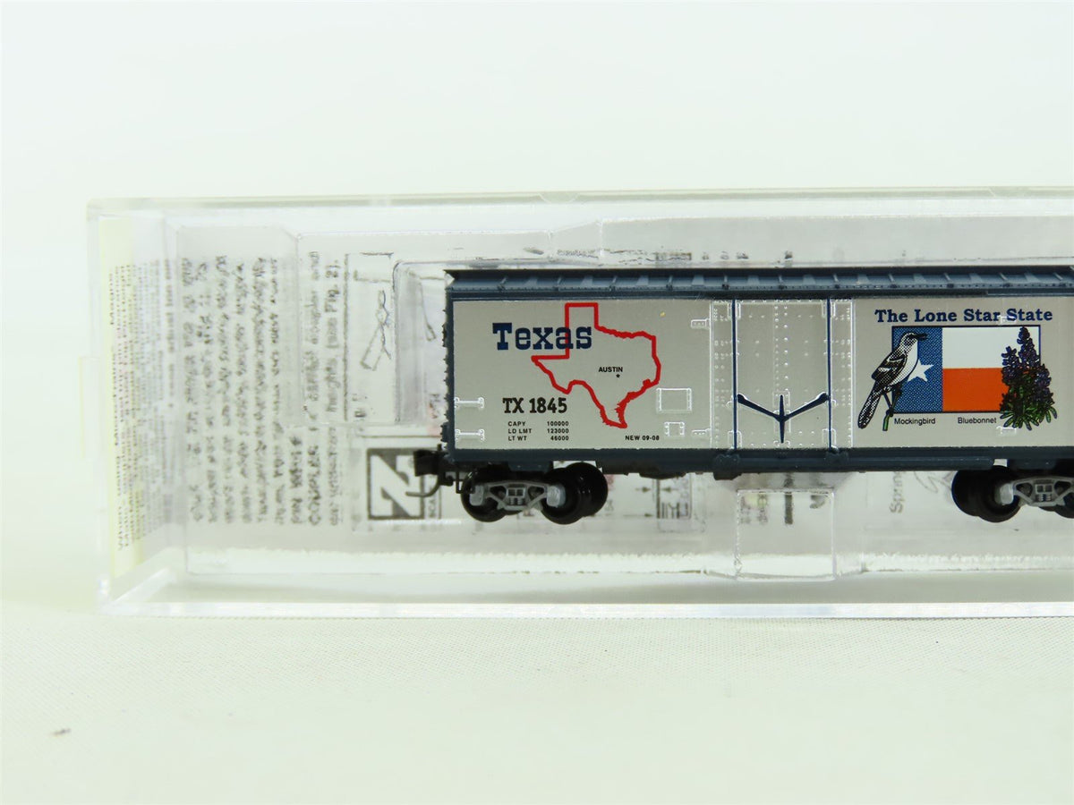 Z Scale Micro-Trains MTL 50200503 TX Texas &quot;Lone Star State&quot; 40&#39; Box Car #1845