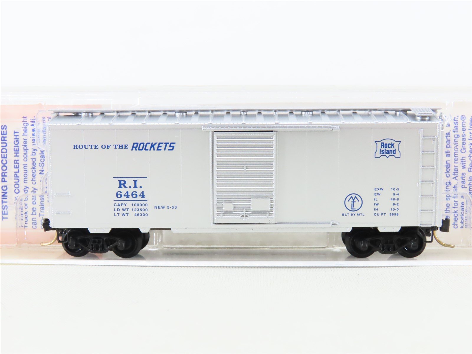 N Micro-Trains MTL 6464-175 RI Route of the Rockets Single Door Box Car #6464