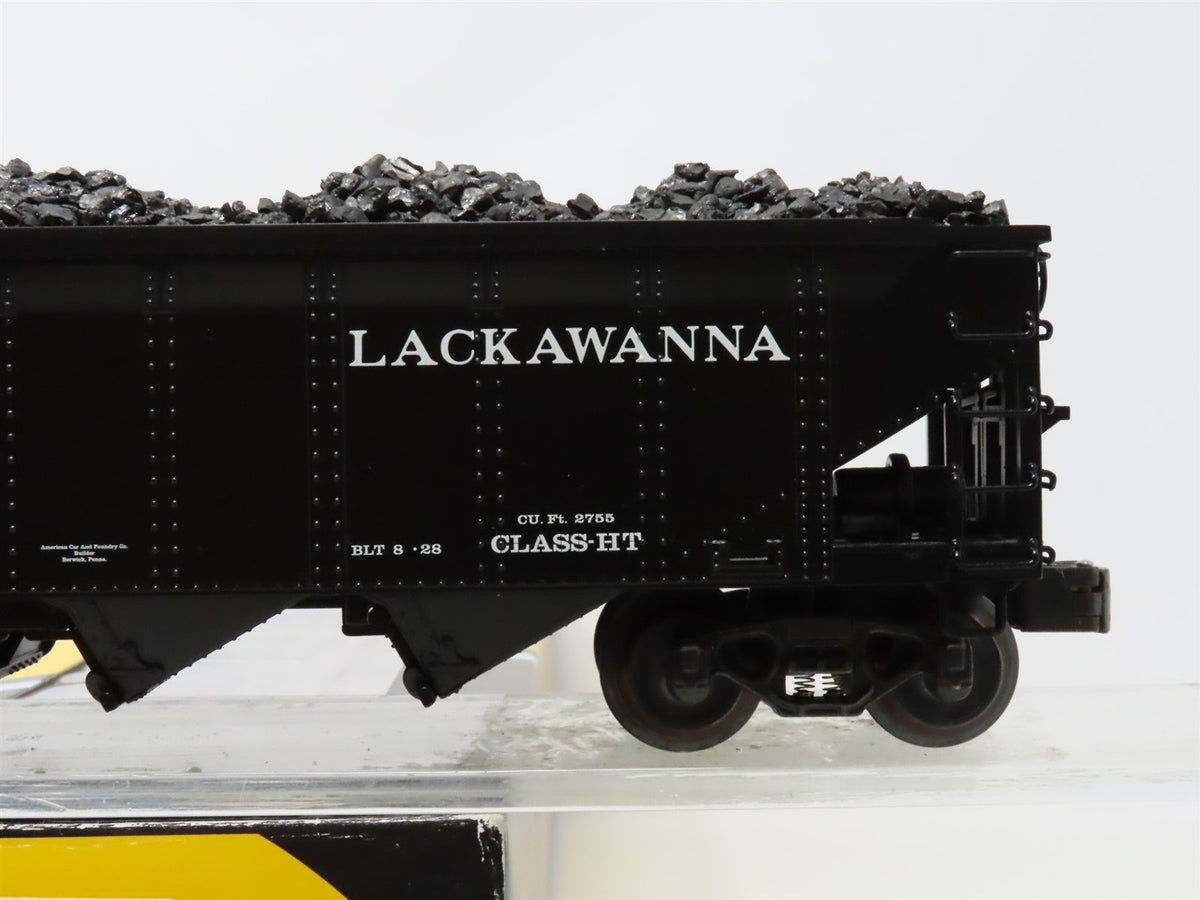 O Gauge 3-Rail K-Line K623-1472 DL&amp;W Lackawanna 4-Bay Hopper #84039 w/Coal Load