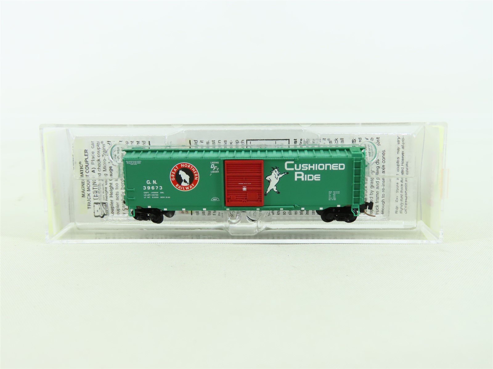 Z Scale Micro-Trains MTL 50500402 GN Great Northern "Goat" 50' Box Car #39673