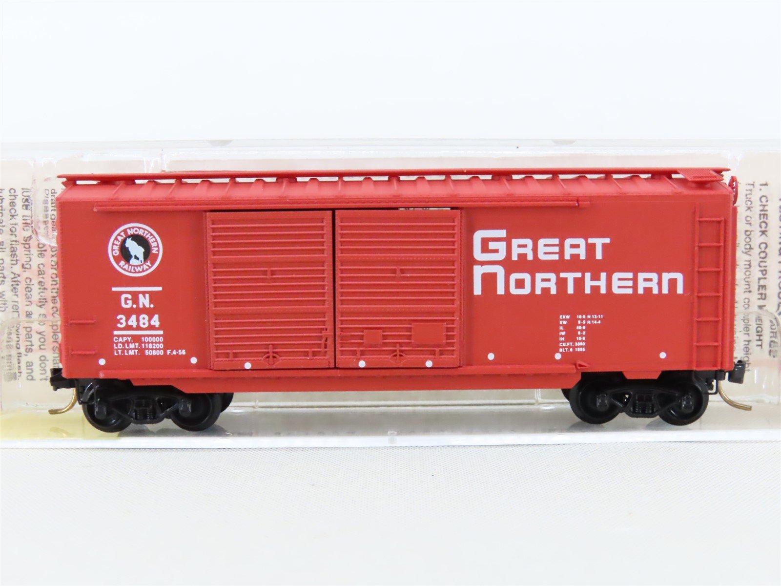 N Scale Micro-Trains MTL 23210 GN Great Northern Double Door 40' Box Car #3484