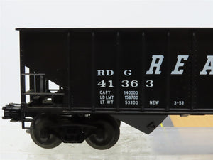 O Gauge 3-Rail Weaver 4026 RDG Reading 3-Bay Coal Hopper #41363