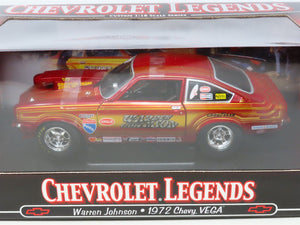 1:18 Scale Ertl Chevrolet Legends Die-Cast 29355P Warren Johnson 1972 Chevy Vega