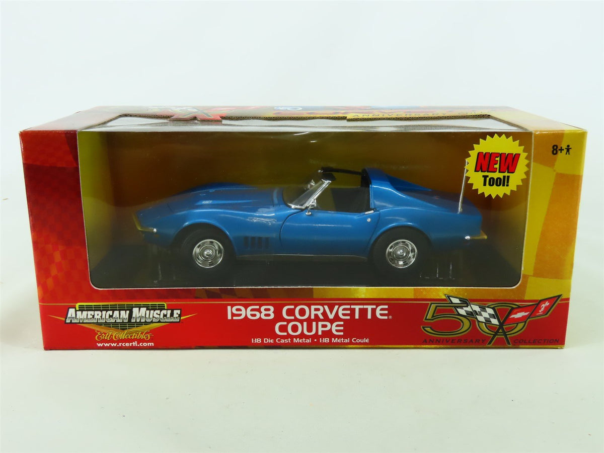 1:18 Scale Ertl American Muscle Die-Cast 33404 1968 Corvette Coupe